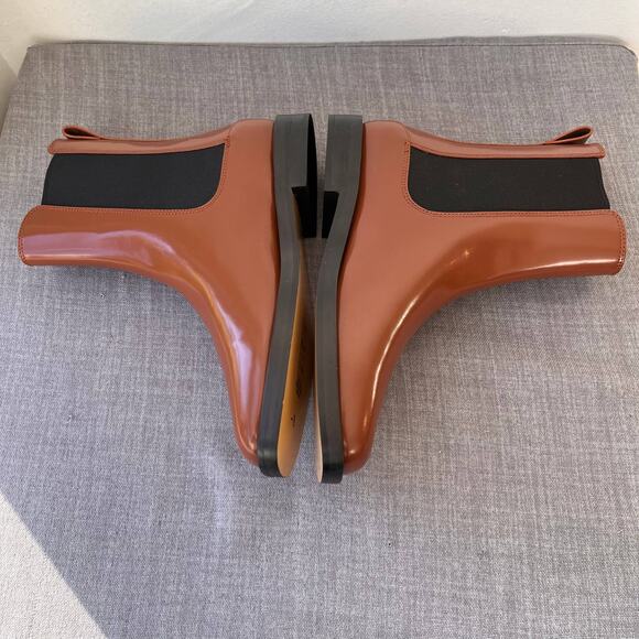 NWOT Everlane The Chelsea Boots Womens Size 8.5 Rum Brown Leather Classic Ankle - Picture 3 of 10